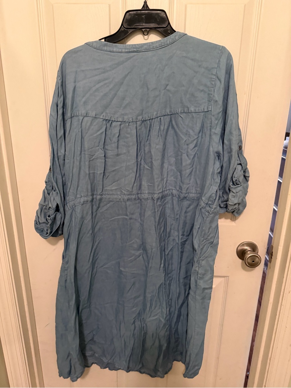 torrid light blue casual drawstring dress - Picture 2 of 3